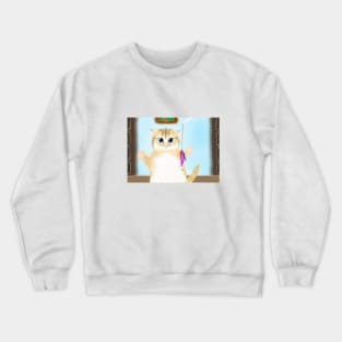 Playful kitten Crewneck Sweatshirt